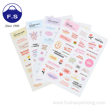 Recycled Customized Coated Paper Adhesive Products Stickers
